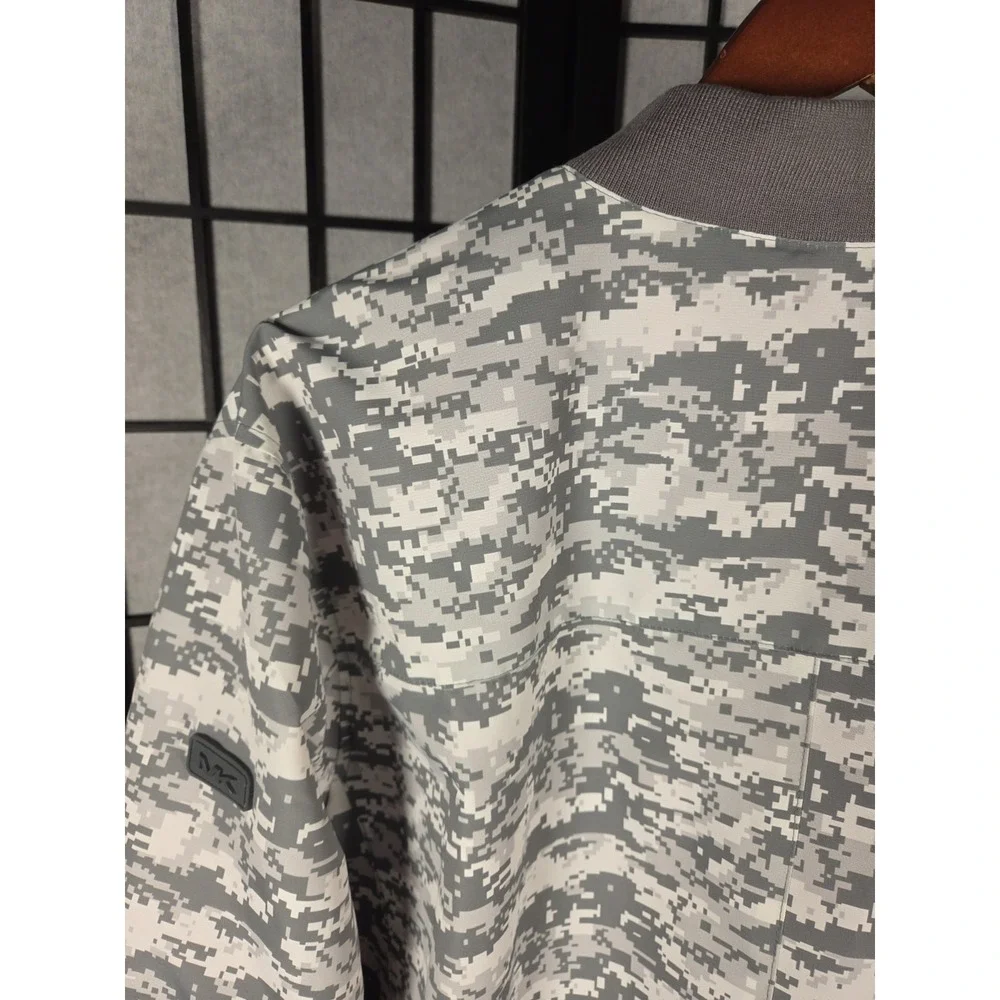 Michael Kors Digital Camo Bomber Jacket XXL‎ Men Gray Full Zip